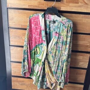Anthropologie Multicolor Paisley Blazer